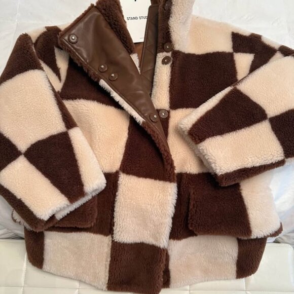 Stand Studio Faux Fur Coat - Picture 5 of 7